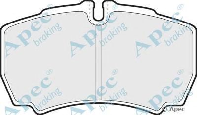 APEC BRAKING pad1277 -  Комплект тормозных колодок, дисковый тормоз